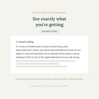 A digital preview of a document excerpt from a casual employment agreement, showing the clause for 'Casual Loading' on a light beige background with dark green text.